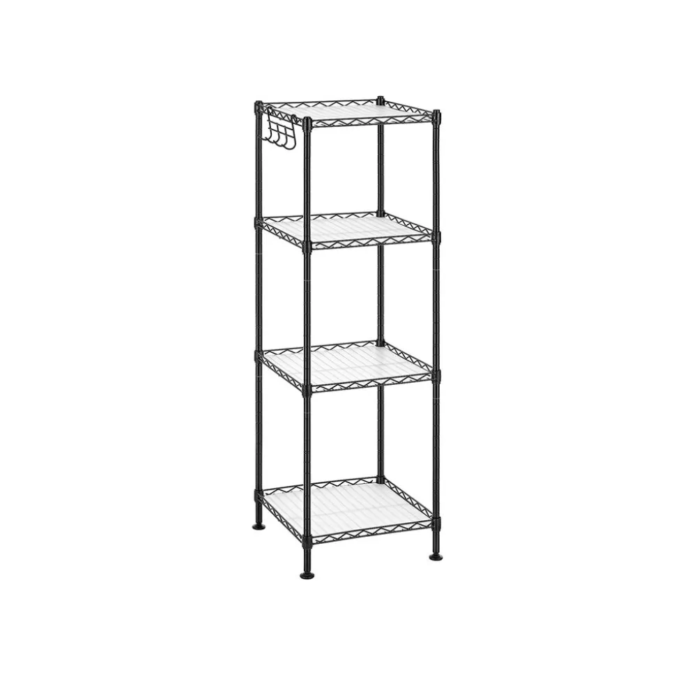 Clearance SONGMICS Étagère 4 niveaux Noir