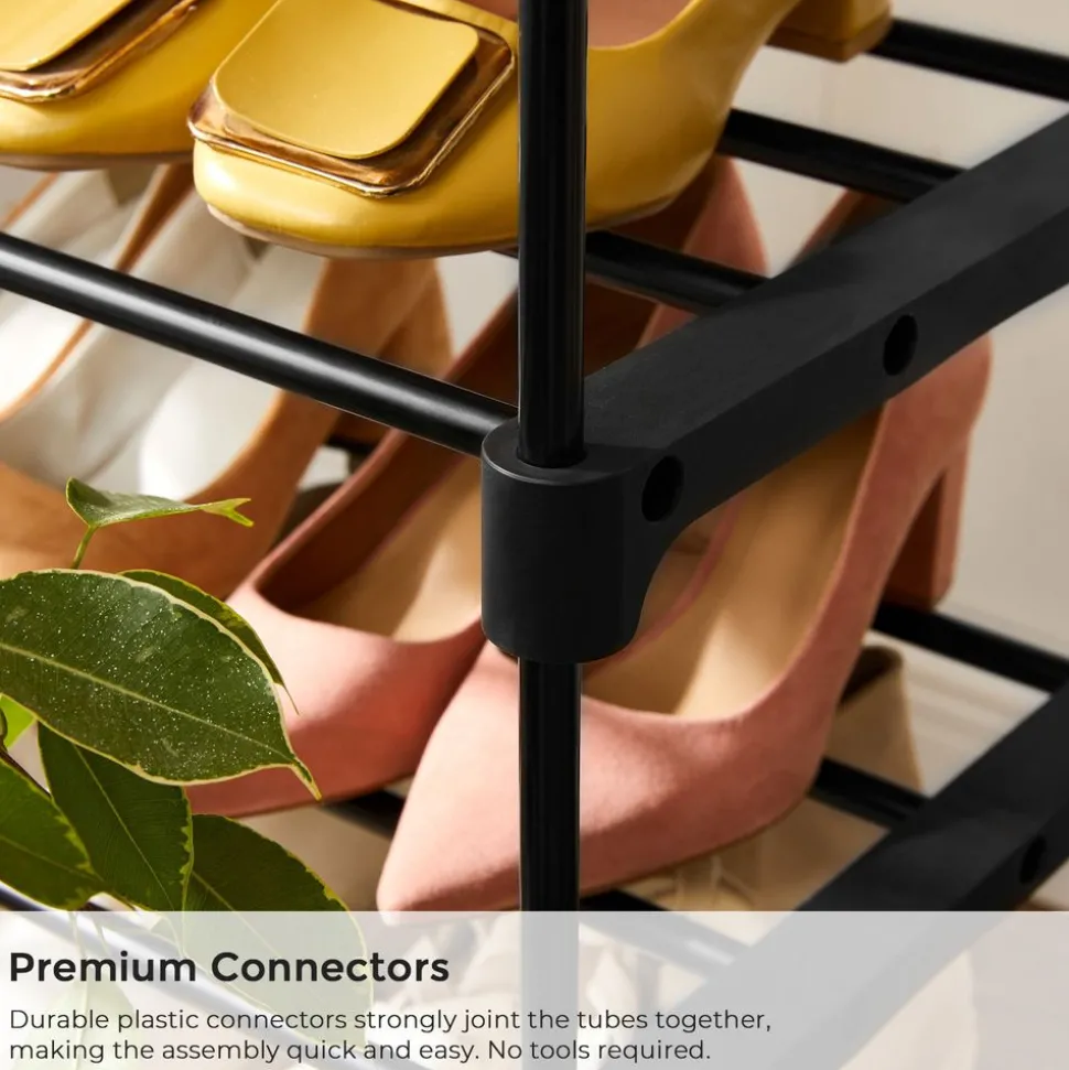 Store SONGMICS Étagère 5 niveaux noir