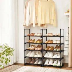 Store SONGMICS Étagère 5 niveaux noir