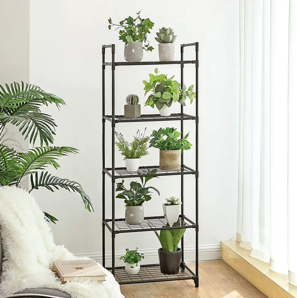 Outlet SONGMICS Étagère 5 niveaux noir