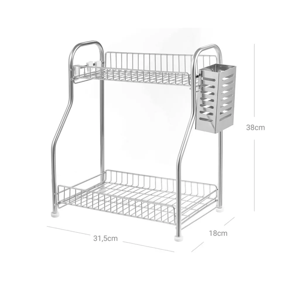 Store SONGMICS Étagère à épices à 2 niveaux