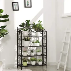 Clearance SONGMICS Étagère à plantes en Fer Blanc