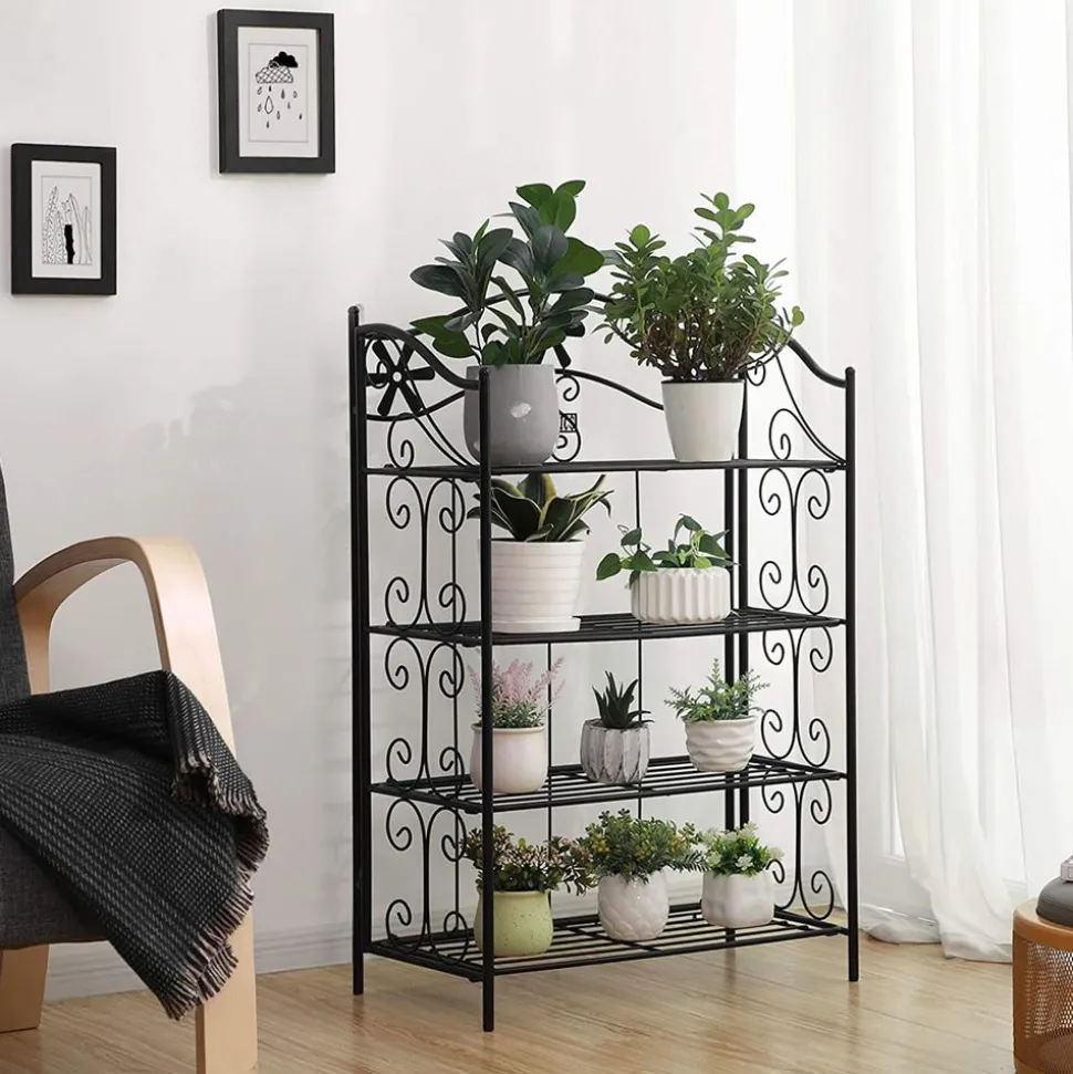Clearance SONGMICS Étagère à plantes en Fer Blanc