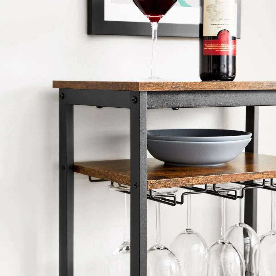 Flash Sale SONGMICS Étagère à vin 20 bouteilles Brun Vintage Noir