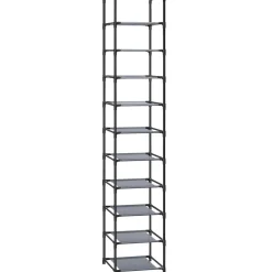 Fashion SONGMICS Étagère chaussures 10 niveaux noir