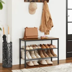 Hot SONGMICS Étagère chaussures grilles Noir