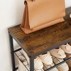 Hot SONGMICS Étagère chaussures grilles Noir