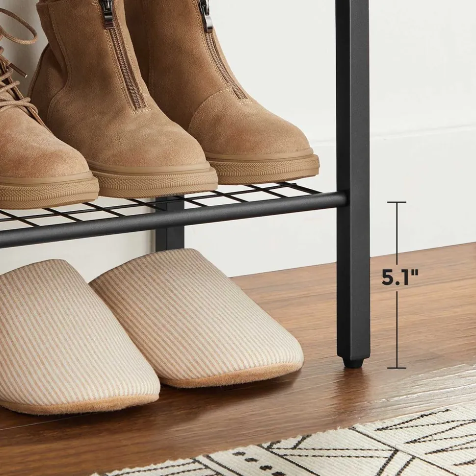 Hot SONGMICS Étagère chaussures grilles Noir