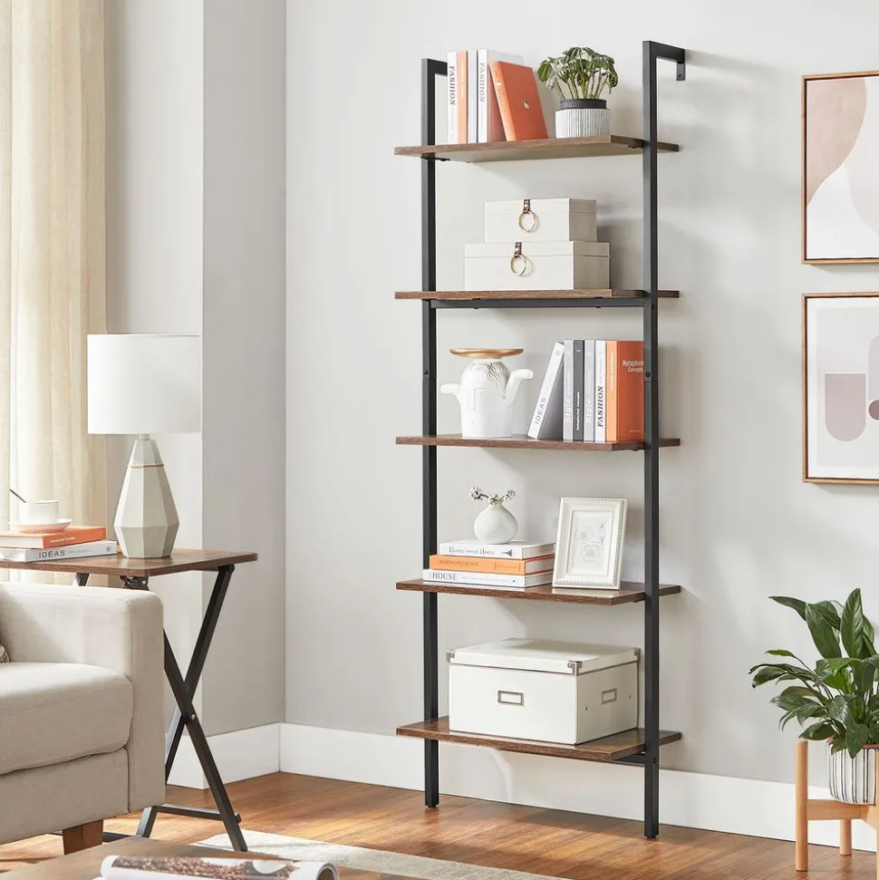 Cheap SONGMICS Étagère échelle industriel Noir