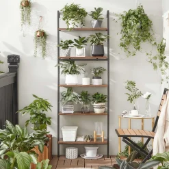 Cheap SONGMICS Étagère échelle industriel Noir