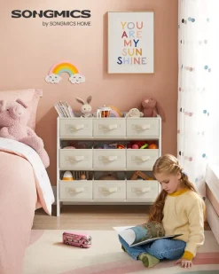 New SONGMICS Étagère d'angle à 4 niveaux gris anthracite et noir mat