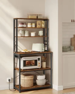 Shop SONGMICS Étagère d'angle à 5 niveaux étagère de rangement