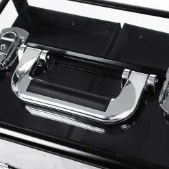 Fashion SONGMICS Étagère d'angle en verre