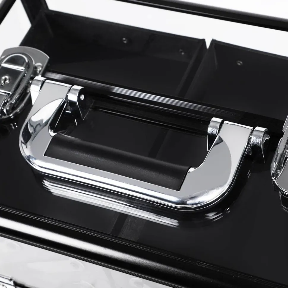 Fashion SONGMICS Étagère d'angle en verre