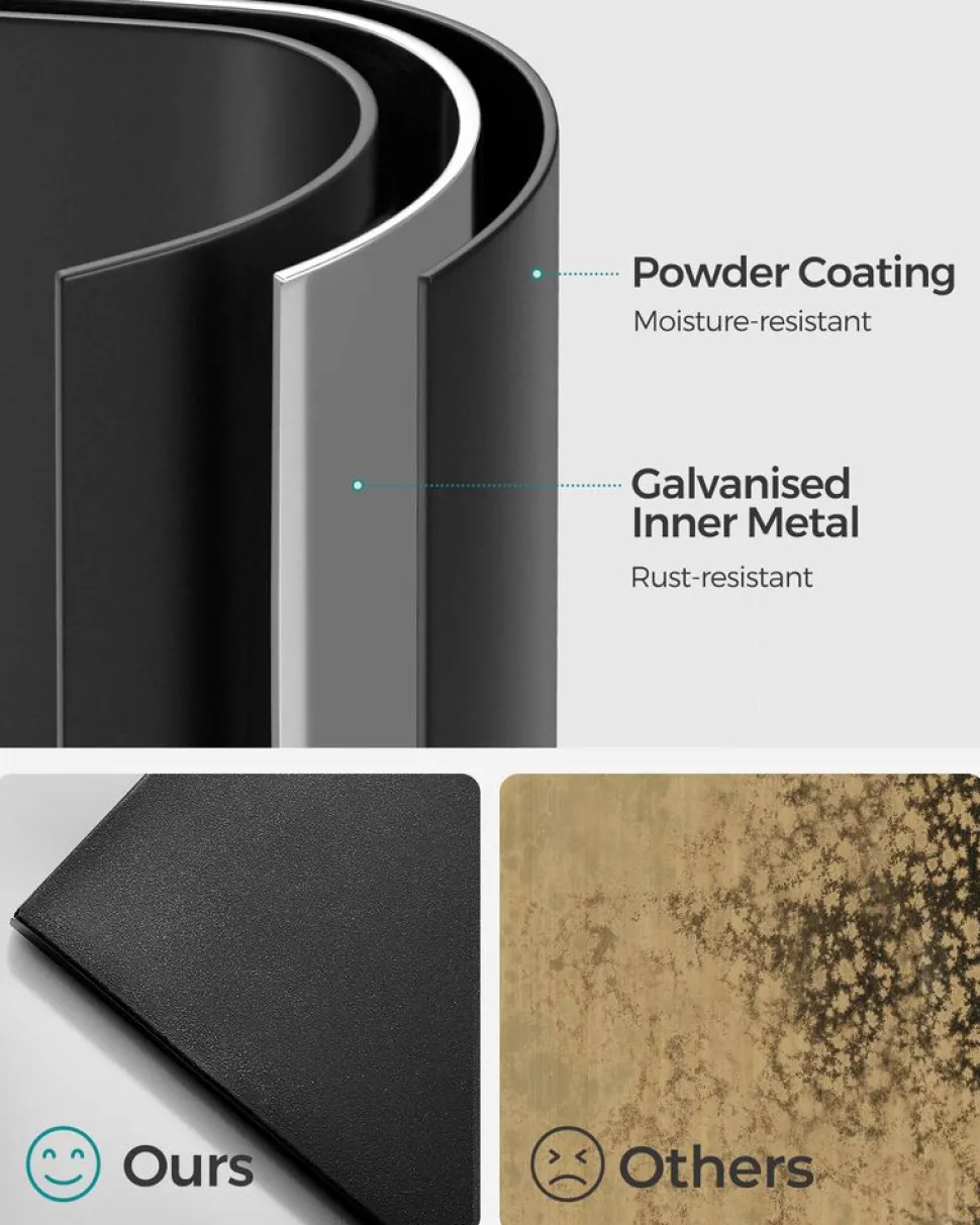 Online SONGMICS Étagère d'angle murale 5 niveaux gris