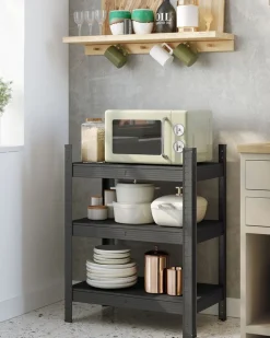 Online SONGMICS Étagère d'angle murale 5 niveaux gris