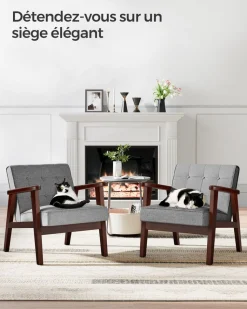 Cheap SONGMICS Étagère de cuisine avec 2 paniers grège noir