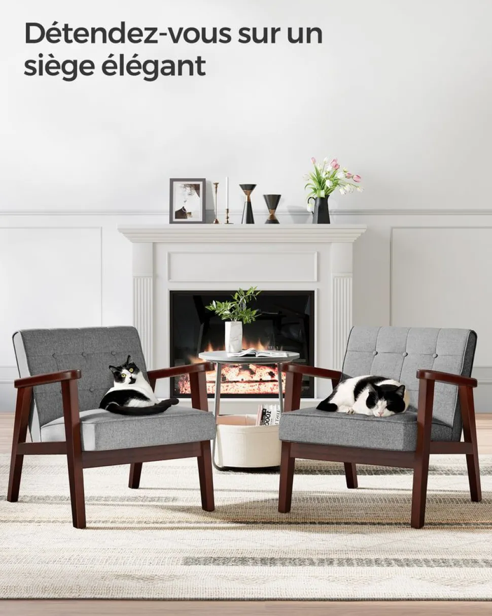 Cheap SONGMICS Étagère de cuisine avec 2 paniers grège noir