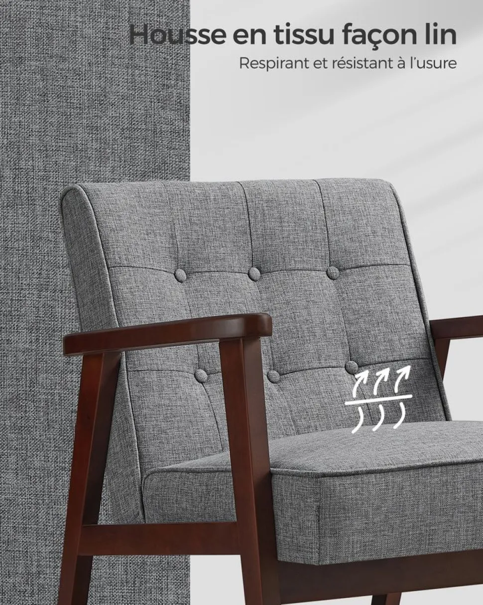 Cheap SONGMICS Étagère de cuisine avec 2 paniers grège noir