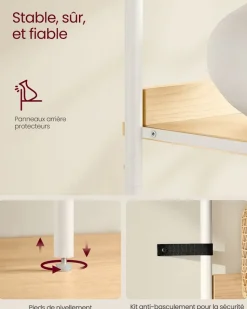 Hot SONGMICS Étagère de Cuisine avec Multiprise