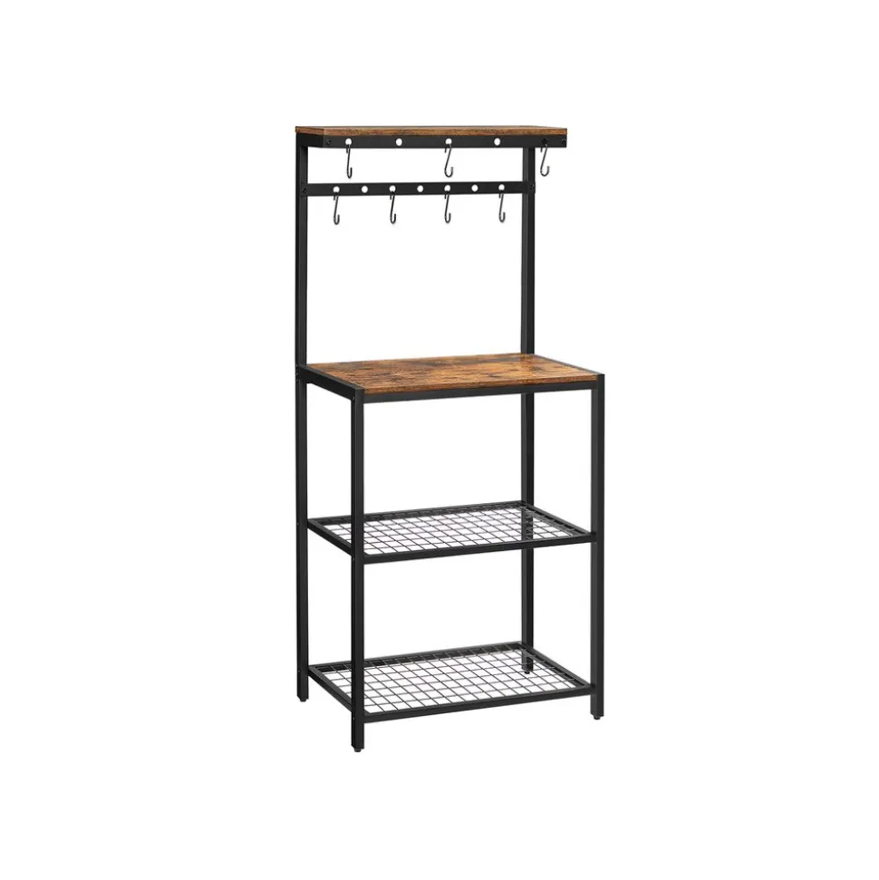 Best SONGMICS Étagère de cuisine crochets Blanc