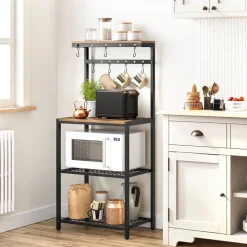 Best SONGMICS Étagère de cuisine crochets Blanc