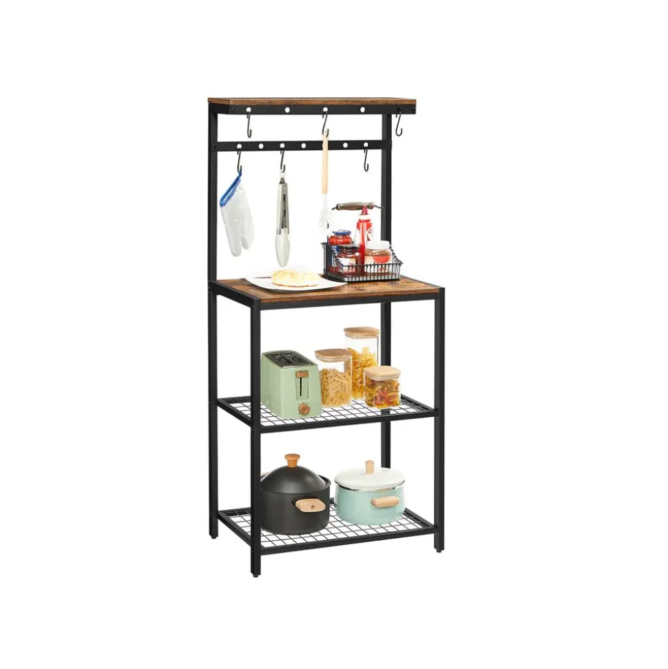 Best SONGMICS Étagère de cuisine crochets Blanc