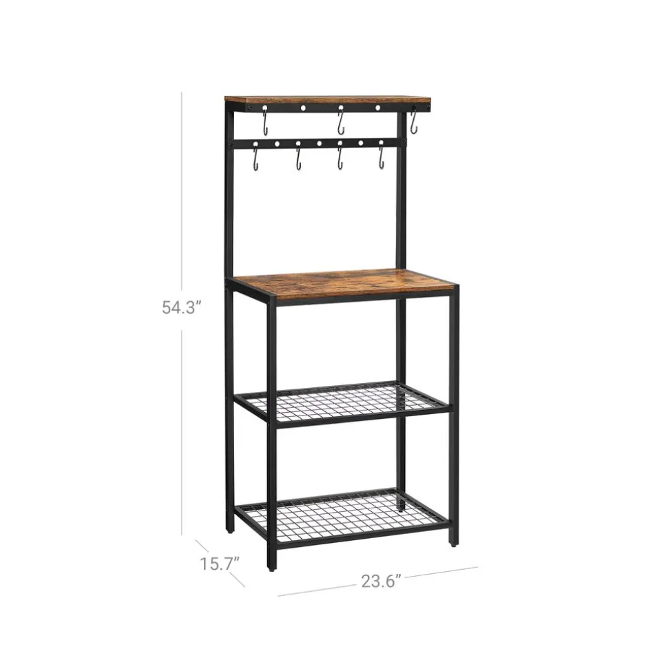 Best SONGMICS Étagère de cuisine crochets Blanc