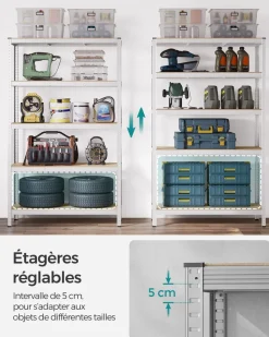 Fashion SONGMICS Étagère de cuisine industriel