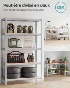 Fashion SONGMICS Étagère de cuisine industriel