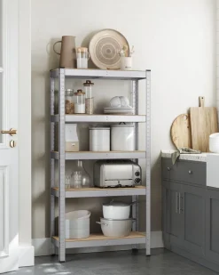 Outlet SONGMICS Étagère de cuisine industriel Brun Vintage Noir