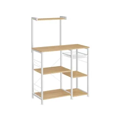 Hot SONGMICS Étagère de cuisine marron rustique et noir