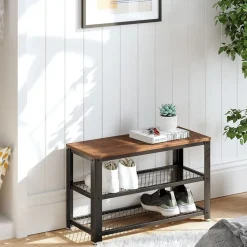 Best Sale SONGMICS Étagère de rangement à 2 niveaux grège noir