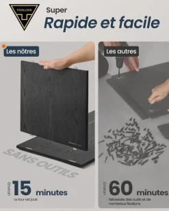 Outlet SONGMICS Étagère de rangement 6 niveaux doré métallique