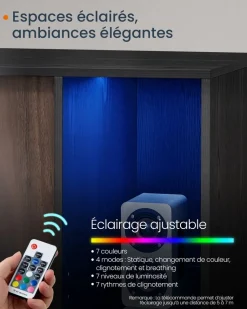 Outlet SONGMICS Étagère de rangement 6 niveaux doré métallique