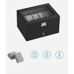 Hot SONGMICS Étagère de rangement 6 niveaux cadre en acier 30 x 80 x 186 cm marron blé et noir d'encre