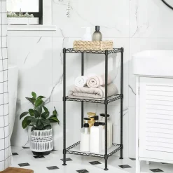 Shop SONGMICS Étagère de rangement en métal Noir