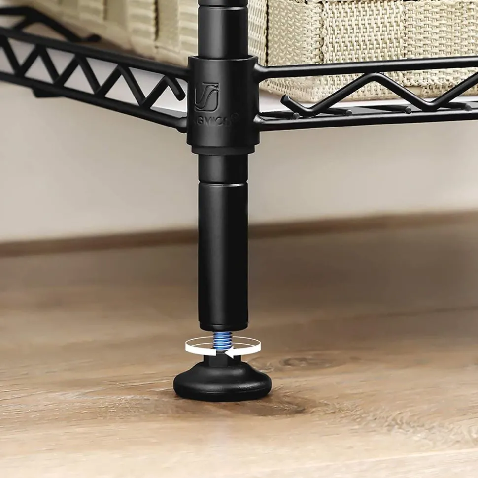 Shop SONGMICS Étagère de rangement en métal Noir