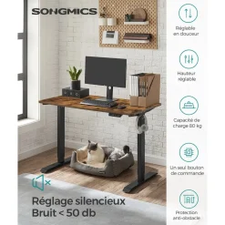 Hot SONGMICS Étagère de rangement pour enfants Gris Tourterelle