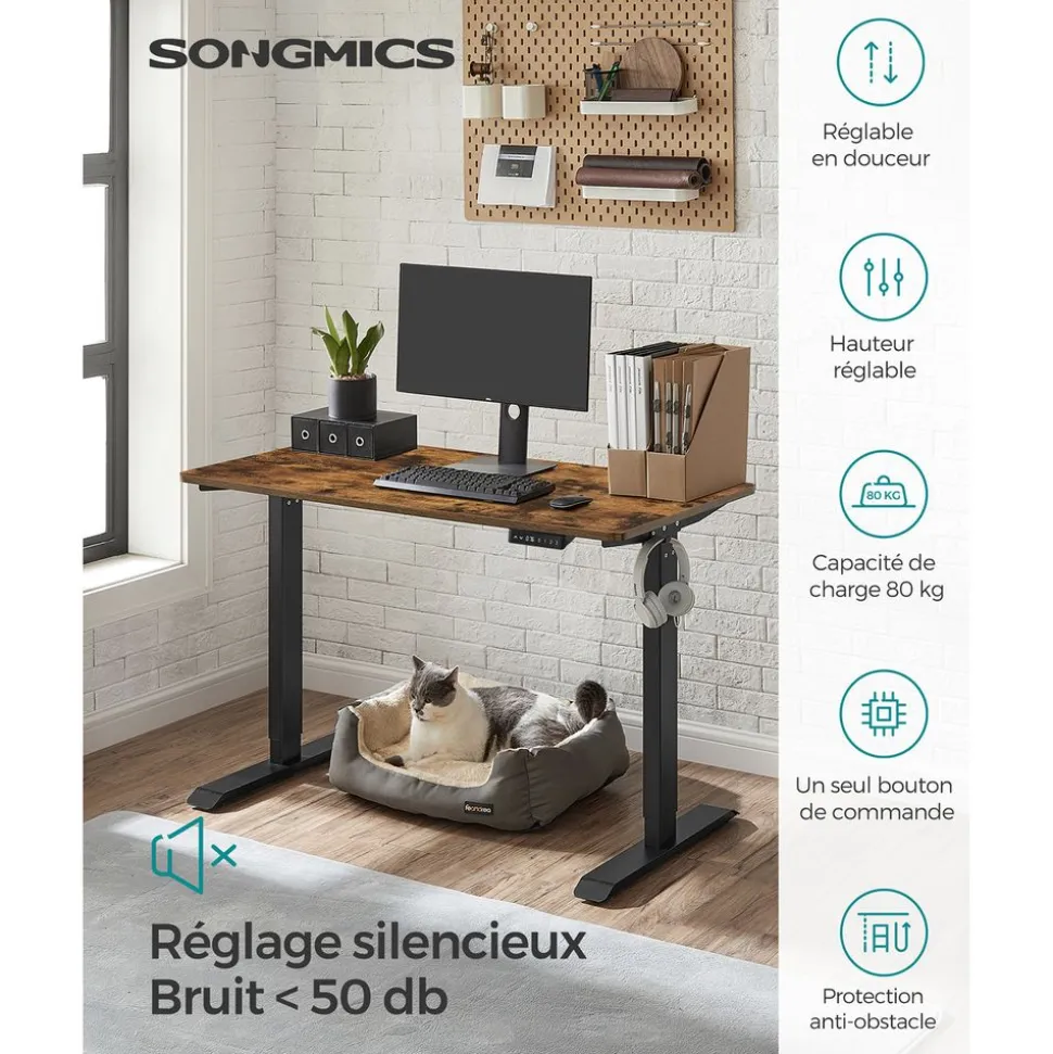 Hot SONGMICS Étagère de rangement pour enfants Gris Tourterelle