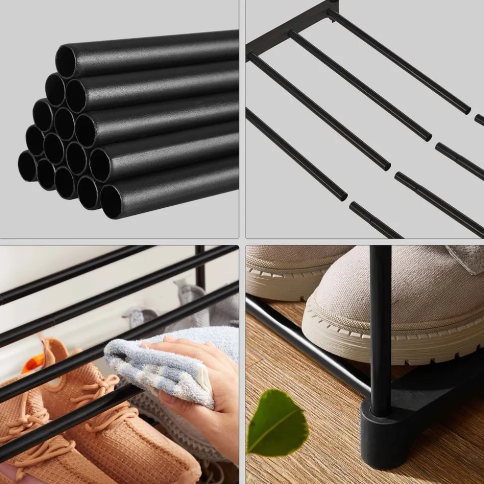 Sale SONGMICS Étagère empilable Noir