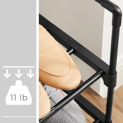 Sale SONGMICS Étagère empilable Noir