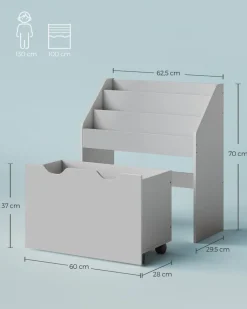 New SONGMICS Étagère en verre à 5 niveaux doré