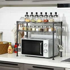 Clearance SONGMICS Étagère micro-ondes noir