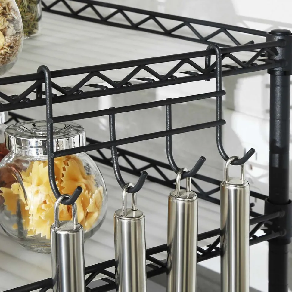 Clearance SONGMICS Étagère micro-ondes noir