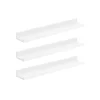 Shop SONGMICS Étagère murale 20 x 80 x 3,8 cm suspendue pour cadres photo blanc érable