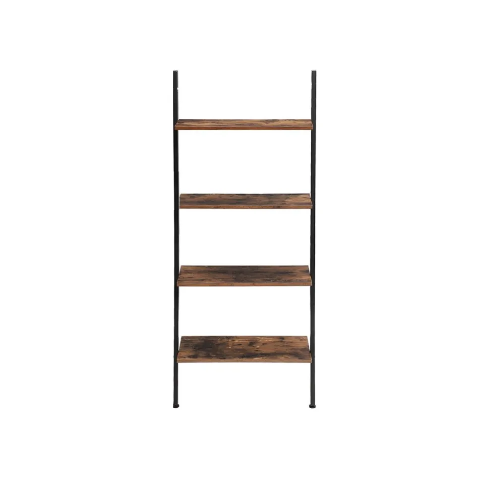 Discount SONGMICS Étagère murale échelle industriel Marron Rustique + Noir