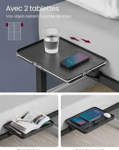 Cheap SONGMICS Étagère murale d'angle blanc