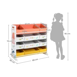 Flash Sale SONGMICS Étagère murale enfant blanc