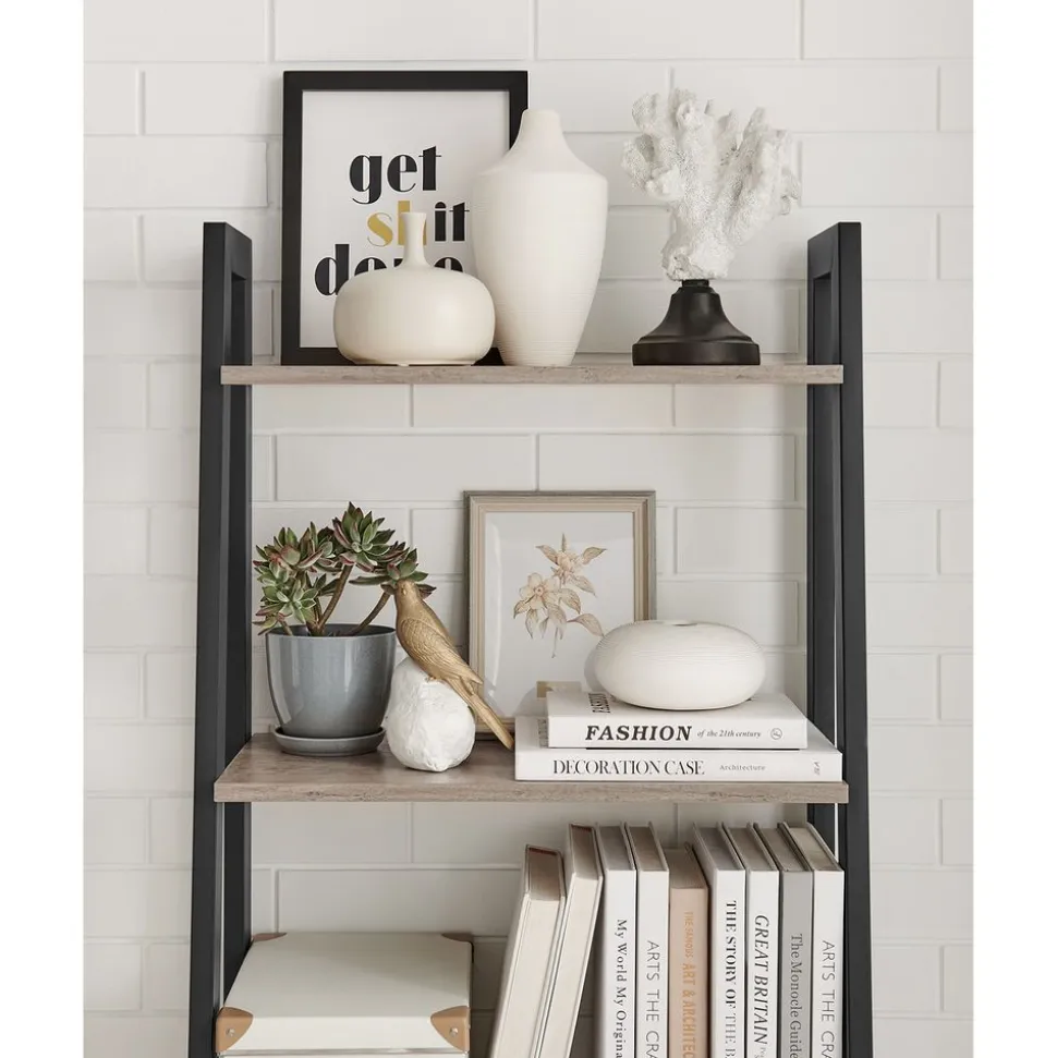 Cheap SONGMICS Étagère murale hexagonale noir